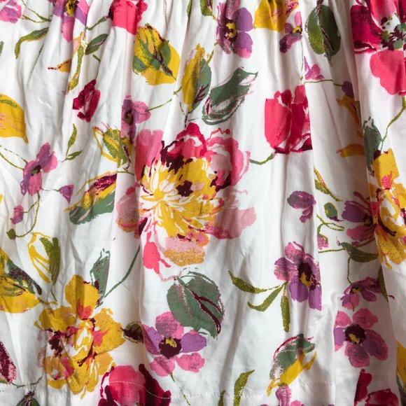 GAP | WORN ONCE! Girls Gray & Floral Print Dress - Picture 5 of 7